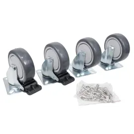 Колеса для кейса ProX X-CASTER4-BLK-100X80 4" (набор, 4 шт.), черные