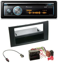 Pioneer MP3 DAB USB CD Bluetooth Autoradio für Ford Focus Fiesta 04-08 schwarz
