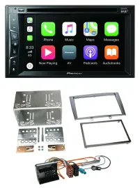 Pioneer MP3 USB DVD Bluetooth DAB 2DIN Autoradio für Peugeot 308 07-09 silber