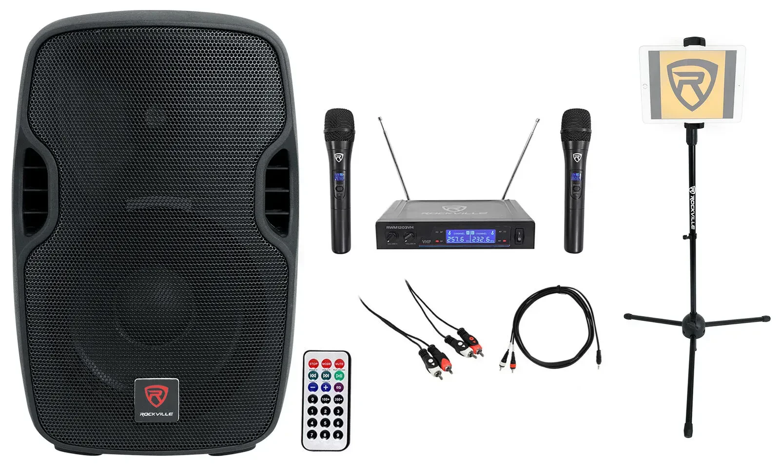 Активная акустическая система Rockville BPA10 Black с аксессуарами