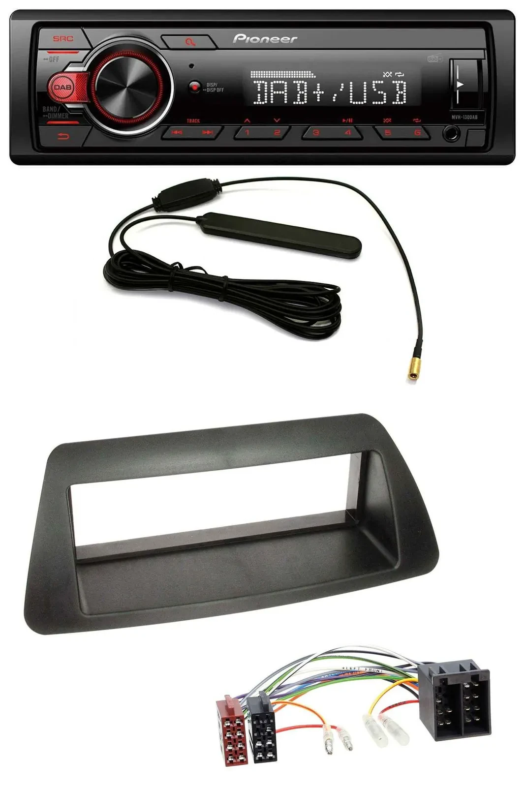 Pioneer MP3 DAB 1DIN AUX USB Autoradio für Fiat Bravo Brava Marea Marea-Weekend
