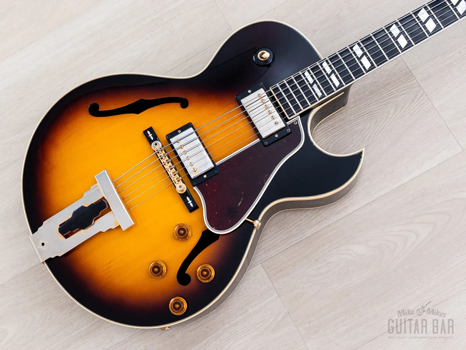 2011 Gibson L-4 CES Master Label Archtop Electric Guitar Vintage Sunburst