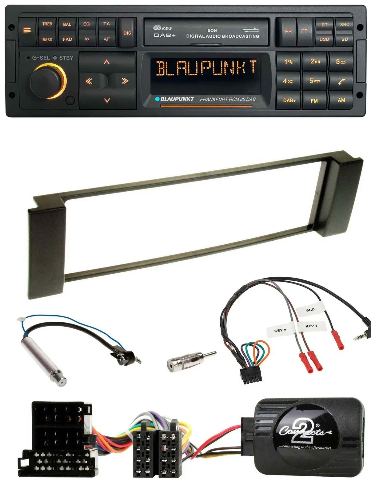 Blaupunkt USB DAB SD Lenkrad Bluetooth Autoradio für Audi A3 A6 2000-2004