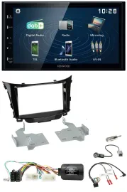 Автомагнитола Kenwood 2DIN Bluetooth USB DAB для Hyundai i30 (2012–2017)