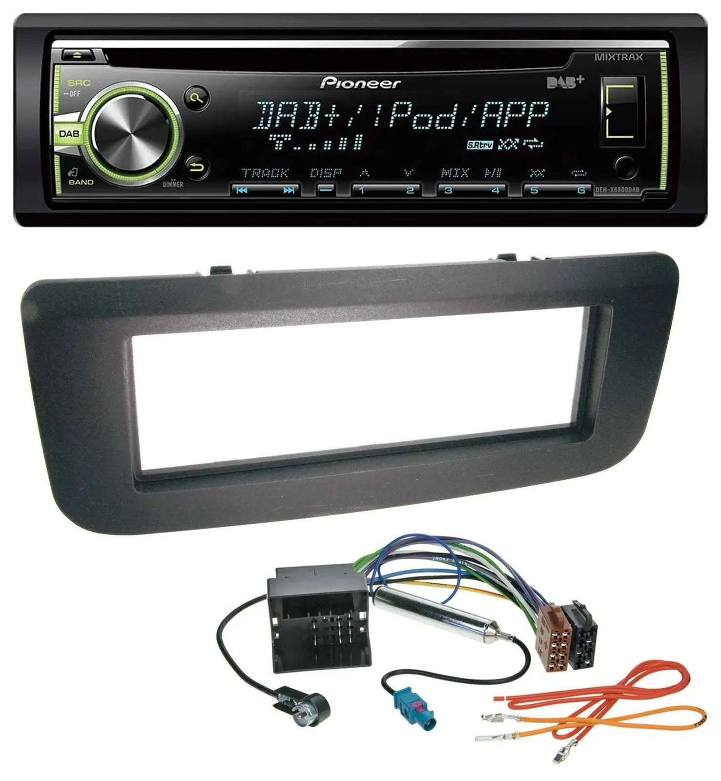 Pioneer DAB USB MP3 AUX CD Autoradio für Skoda Fabia 5J 07-14 Praktik Roomster a