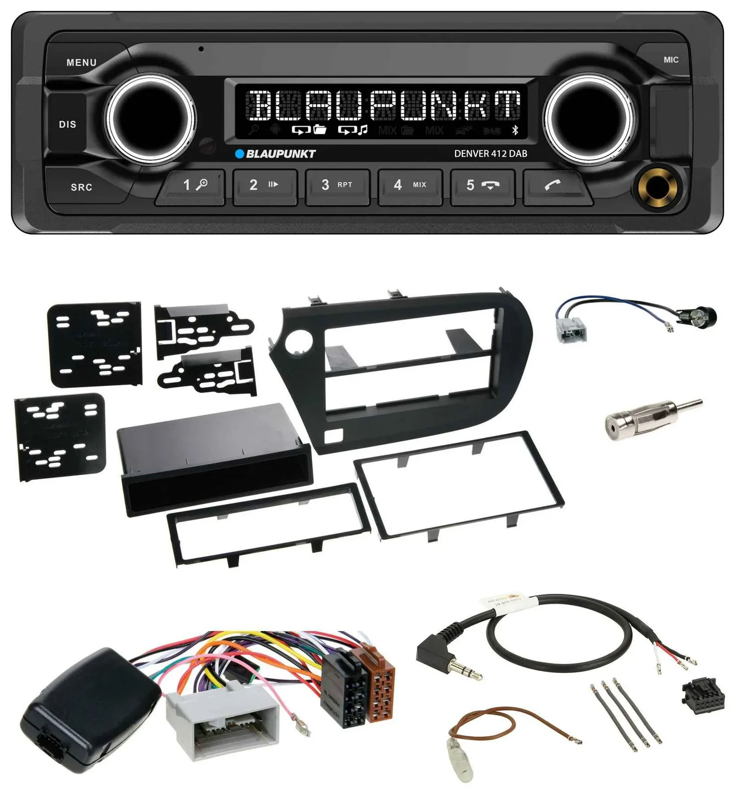 Blaupunkt Bluetooth DAB Lenkrad USB Autoradio für Honda Insight ZE2 2009-2013