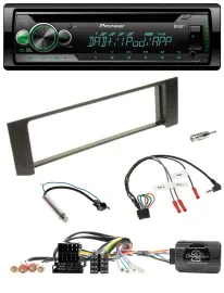 Pioneer USB MP3 DAB Lenkrad CD Autoradio für Audi A4 00-09 ISO Fakra teilaktiv