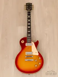 Электрогитара Gibson Les Paul Deluxe HH Cherry Sunburst w/case USA 1974