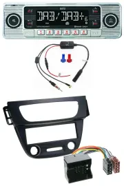 Dietz DAB USB MP3 Bluetooth Autoradio für Renault Megane 3 09-14 Quadlock schwar