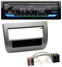 Автомагнитола для Lancia Y (03–11) JVC Bluetooth DAB USB MP3 антрацит