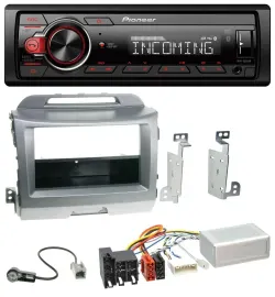 Pioneer Bluetooth USB DAB Lenkrad Autoradio für Kia Sportage 3 10-15 Navi silber
