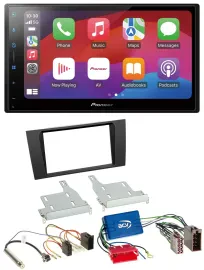 Pioneer DAB USB MP3 Bluetooth 2DIN Autoradio für Audi A4 99-01 B5 Symphony Aktiv
