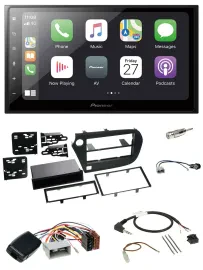 Pioneer Lenkrad Bluetooth DAB 2DIN USB Autoradio für Honda Insight ZE2 2009-2013