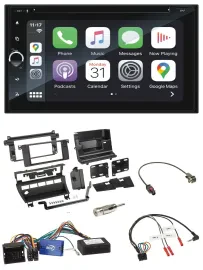 Blaupunkt DAB Lenkrad TMC Bluetooth USB 2DIN Navigation für BMW 3er 02-06 E46 5