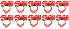 Коммутационный кабель Rockville RCTR103R Red 0.9 м (10 штук)