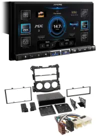 Alpine DAB 2DIN USB Bluetooth MP3 Autoradio für Nissan 370Z Coupe Roadster ab 10