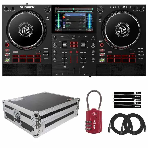 DJ-контроллер с джогом Numark MIXSTREAM PRO+ с аксессуарами