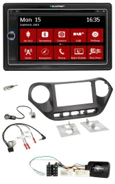 Blaupunkt TMC USB Lenkrad Bluetooth DAB 2DIN Navigation für Hyundai i10 ab 2014