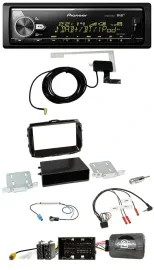 Pioneer Bluetooth DAB USB Lenkrad Autoradio für Alfa Giulietta 13-21 piano-schwa