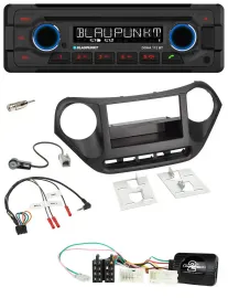 Автомагнитола для Hyundai i10 Blaupunkt CD, MP3, Bluetooth, USB, черная