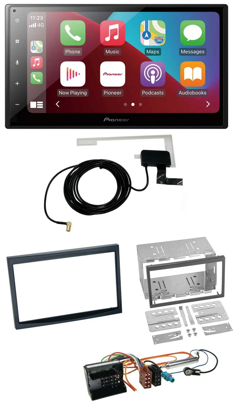 Pioneer USB Bluetooth DAB MP3 2DIN Autoradio für Peugeot 207 307 Expert Partner