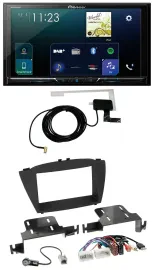 Pioneer 2DIN DAB USB MP3 Bluetooth Autoradio für Hyundai ix35 ab 13 AUX USB