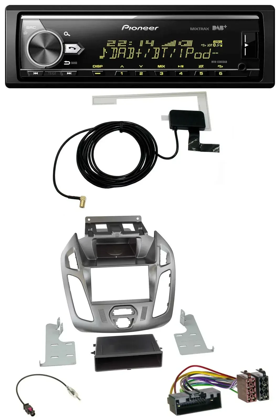 Pioneer Bluetooth DAB USB MP3 Autoradio für Ford Connect Transit 2012-2018 ohne