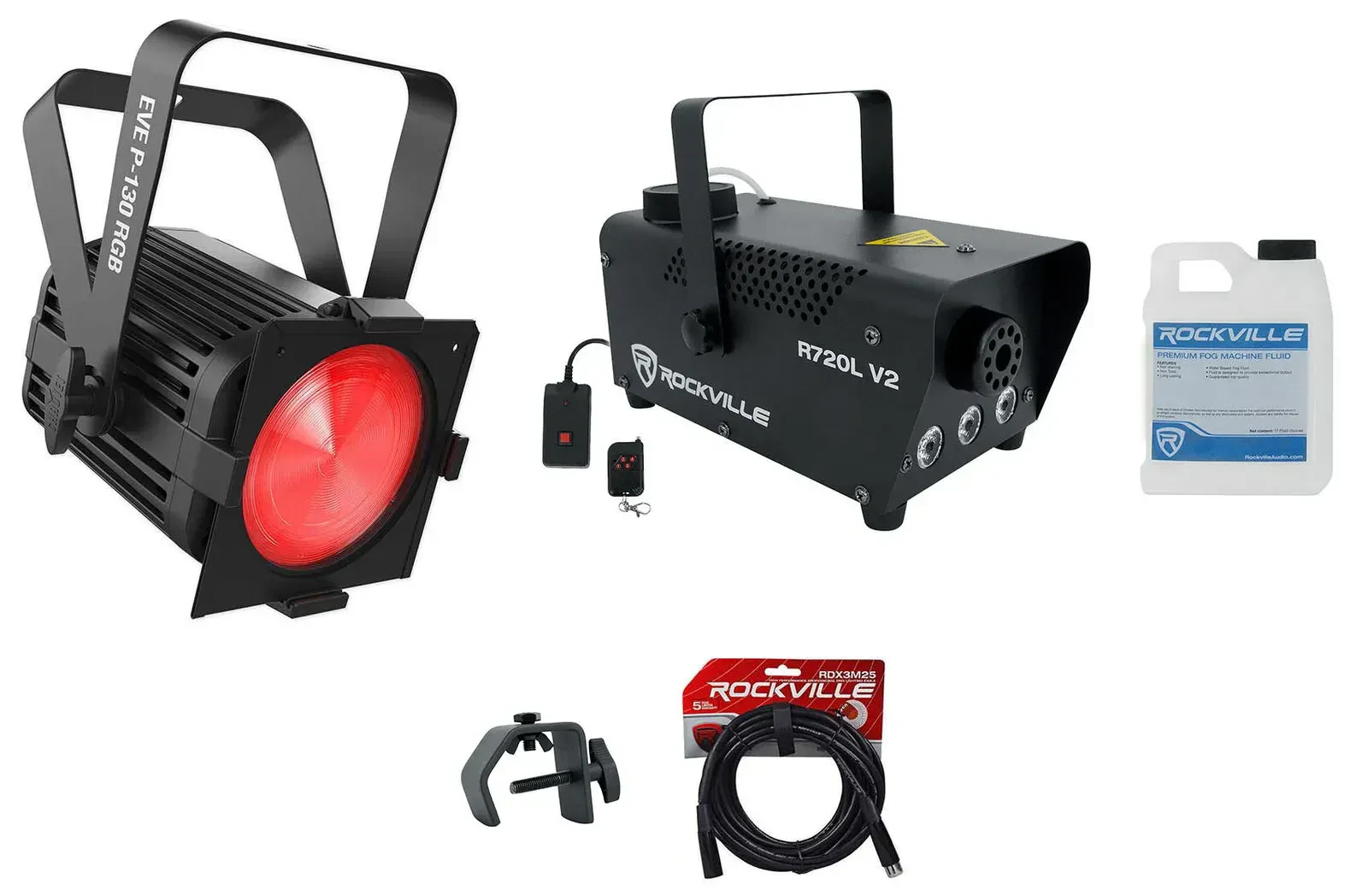 Комплект светового оборудования Chauvet DJ EVE P130 RGB + R720l + LC70 + RDX3M25