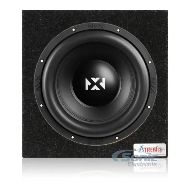 NVX YSW122 800W RMS Dual 2-Ohm 12" Subwoofer w/ Enclosure (12SQ)