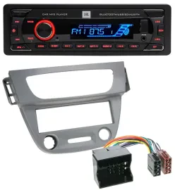 JBL AUX MP3 USB Bluetooth SD Autoradio für Renault Megane 3 Quadlock 09-14 grau