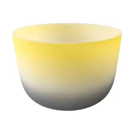 12" Gelb E4 432 Hz Crystal Singing Bowl, Quarz Klangschale, Meditation, Yoga