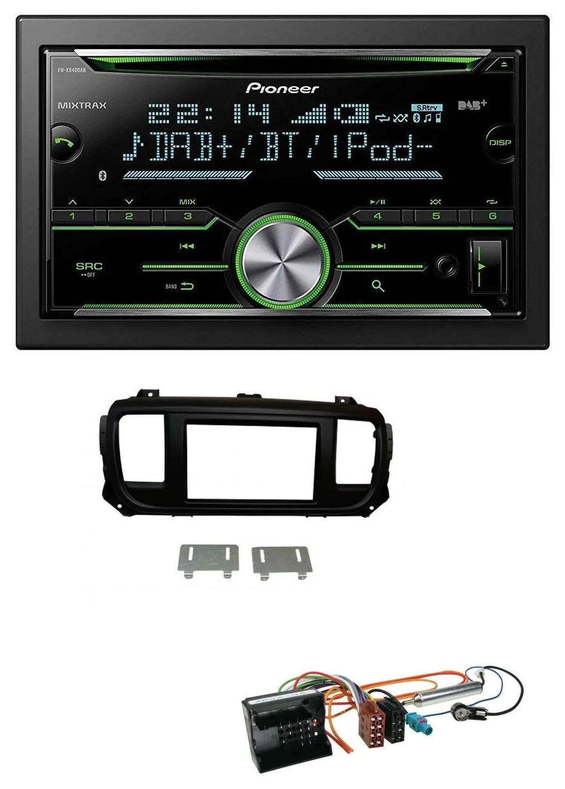 Автомагнитола для Citroen Jumpy/Dispatch/Space Pioneer 2-DIN, Bluetooth, DAB, USB, CD, MP3
