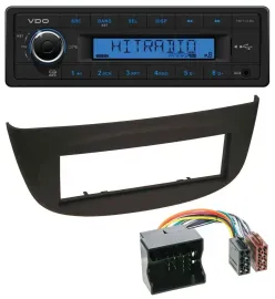 VDO AUX 1DIN MP3 USB Autoradio für Renault Twingo (07-14) schwarz