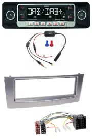 Dietz MP3 DAB Bluetooth USB Autoradio für Fiat Punto Grande Punto ab 05 grau