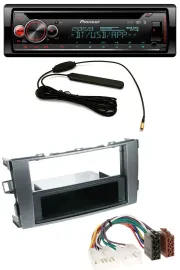 Автомагнитола для Toyota Auris (2007–2012) Pioneer USB DAB Bluetooth CD MP3 антрацит-серый