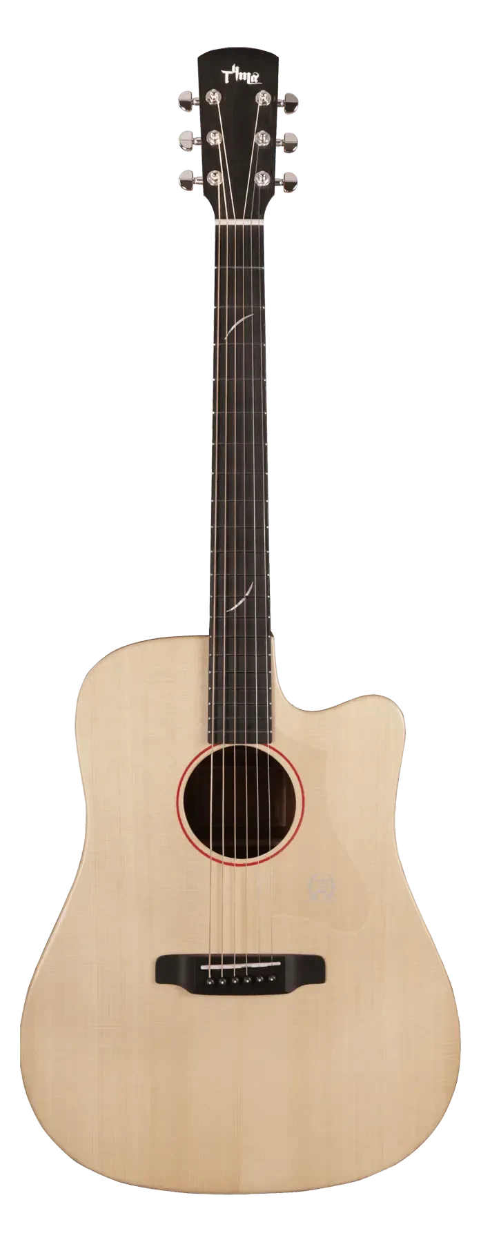 Акустическая гитара Tyma TD-5C Dreadnought Cutaway Natural с чехлом