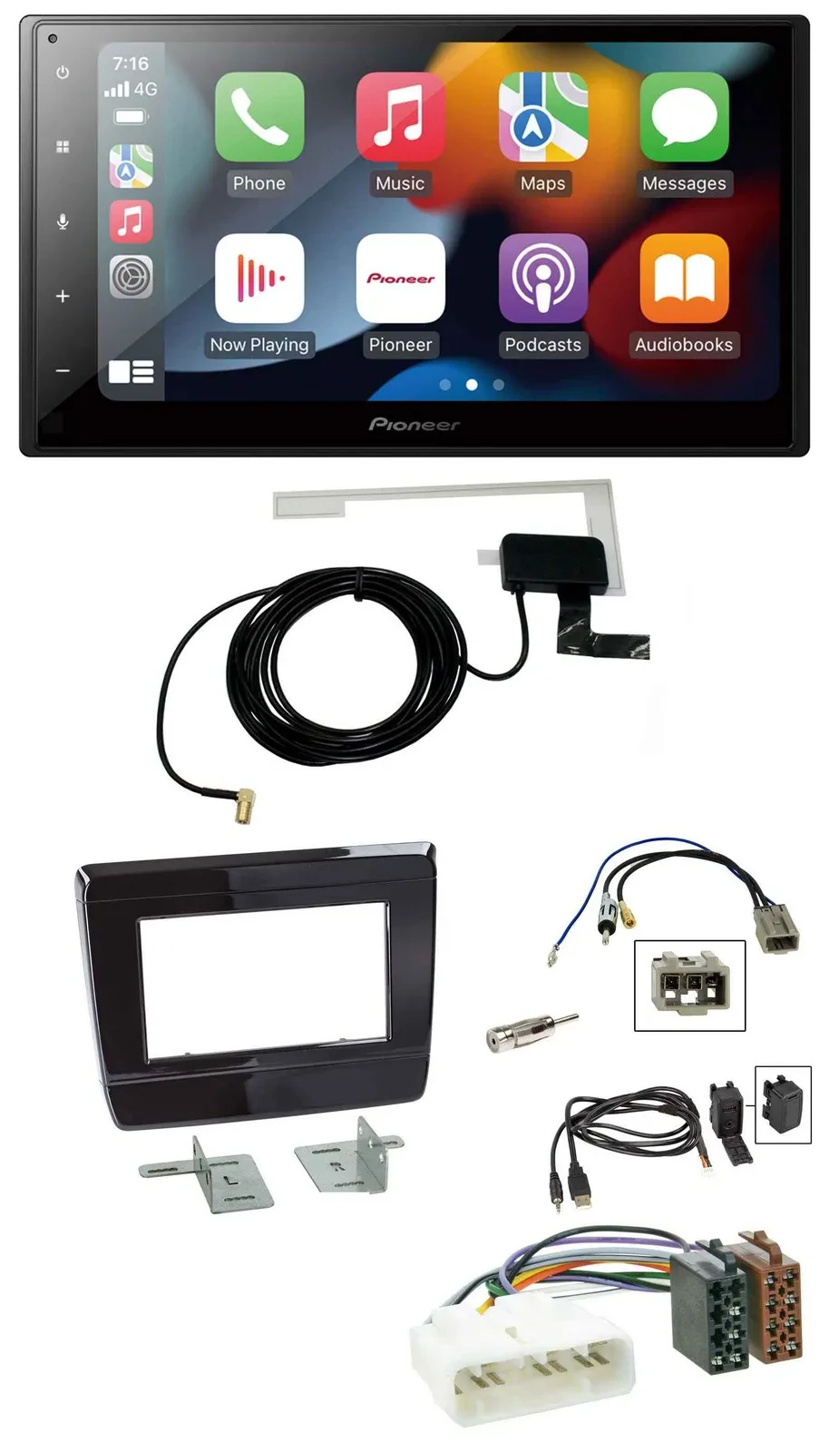 Pioneer MP3 USB Bluetooth DAB 2DIN Autoradio für Isuzu D-Max 2020 2021 Klavierla