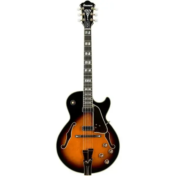 Электрогитара полуакустическая Ibanez GB10 George Benson Hollowbody Brown Sunburst