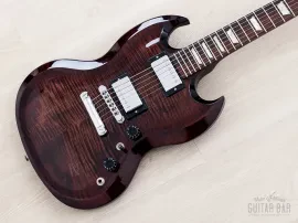 2009 Gibson Limited Run Series SG Carved Top Autumn Burst w/ Case, Hangtags, COA