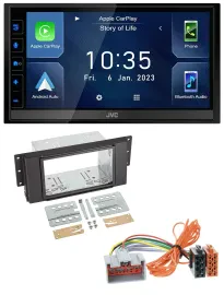 JVC DAB Bluetooth MP3 USB 2DIN Autoradio für Land Rover Free Lander 11-12