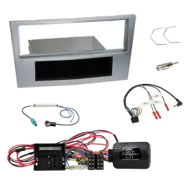 Radioset Lenkradadapter DIN Autoradio für Opel Corsa D matt-chrom 09-14