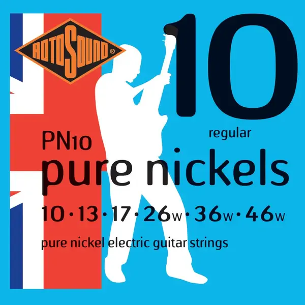 Струны для электрогитары Rotosound PN10 Pure Nickels 10-46