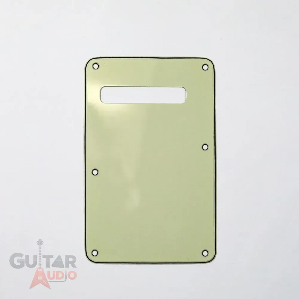 Genuine Fender Stratocaster/Strat Guitar 3-Ply Single Slot Mint Green Back Pl...