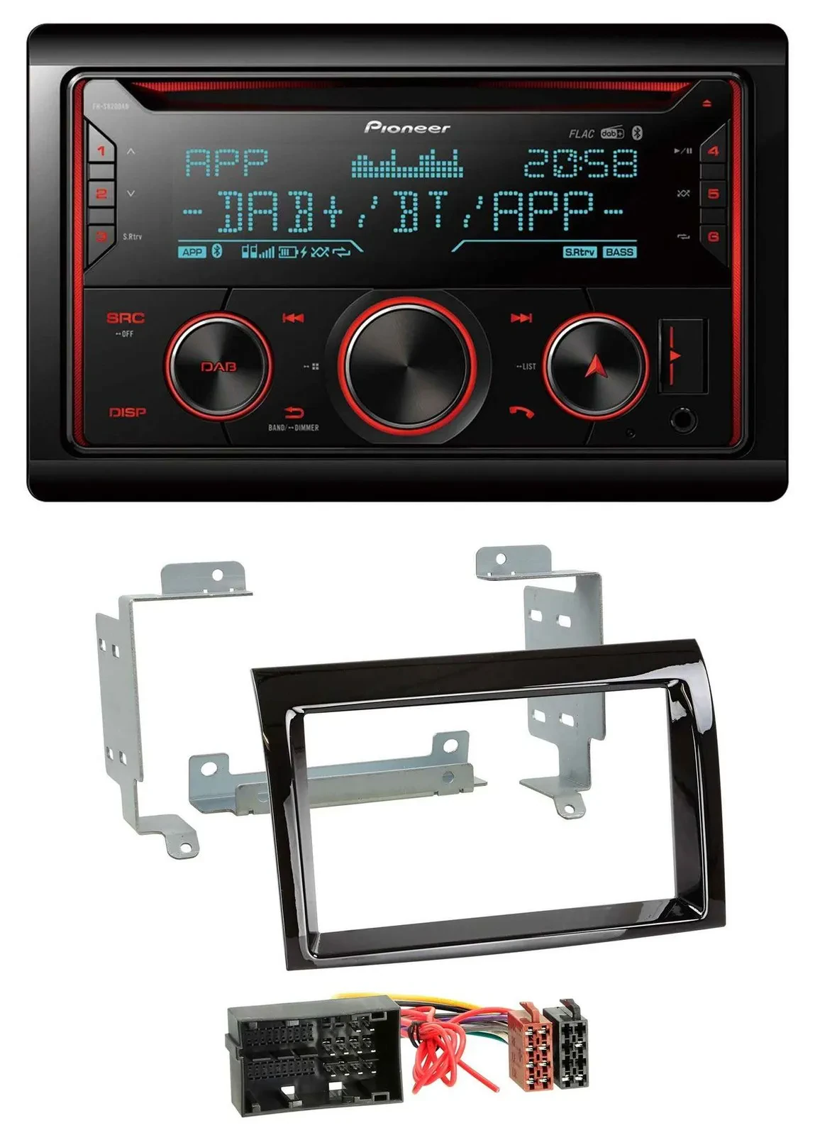 Автомагнитола Pioneer 2-DIN, DAB, Bluetooth, USB, CD для Fiat Ducato/Peugeot Boxer