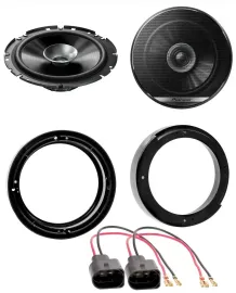 Pioneer 16,5cm 280Watt Lautsprecher für VW New Beetle ab 97 Fronttür Heck Auto B