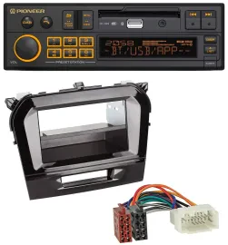 Автомагнитола для Suzuki Vitara (с 2015) Pioneer DAB, MP3, USB, Bluetooth
