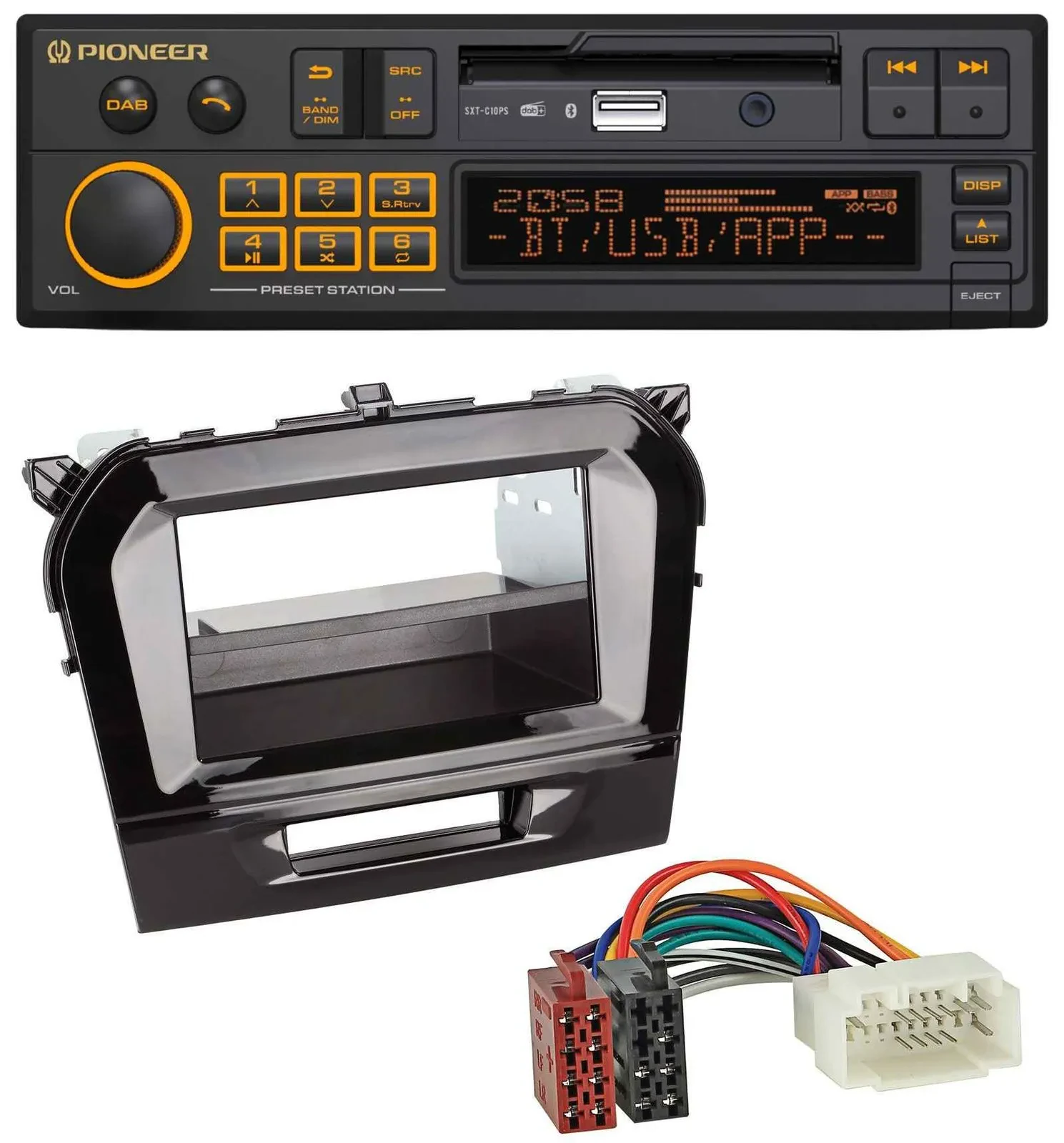 Автомагнитола для Suzuki Vitara (с 2015) Pioneer DAB, MP3, USB, Bluetooth