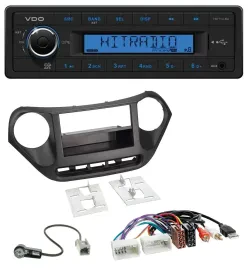 VDO AUX 1DIN MP3 USB Autoradio für Hyundai i10 (ab 2013) AUX USB