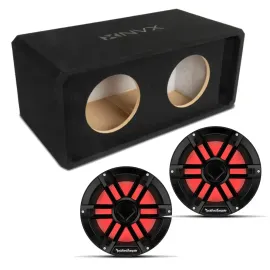 Корпус для сабвуфера NVX NE102P 2x10" слот-фазоинвертор, MDF 3/4"