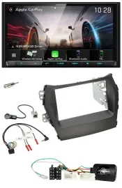 Kenwood Lenkrad 2DIN USB DAB Bluetooth Autoradio für Hyundai Santa Fe ab 2012 oh